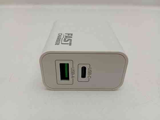 Адаптер живлення 2в1 1*USB, 1*Type C 30W Луцьк