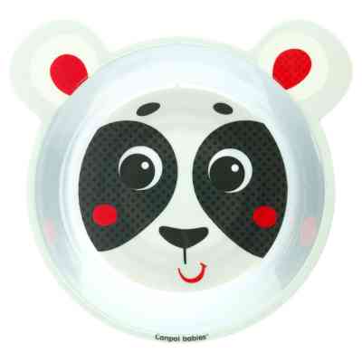 Тарілка дитяча Canpol babies антипідслизгова з вушками 490 мл Біла (4/520_bei) Вінниця