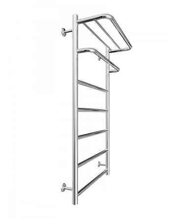 Полотенцесушитель водяной Mario INOX Отель 970х530/500 с полкой Киев
