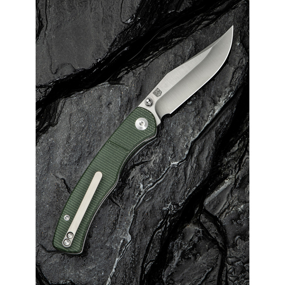 Ніж складаний кишеньковий Civivi Clingman, (7.6 см) Nitro-V / Micarta темно-зелений Київ - фото 11