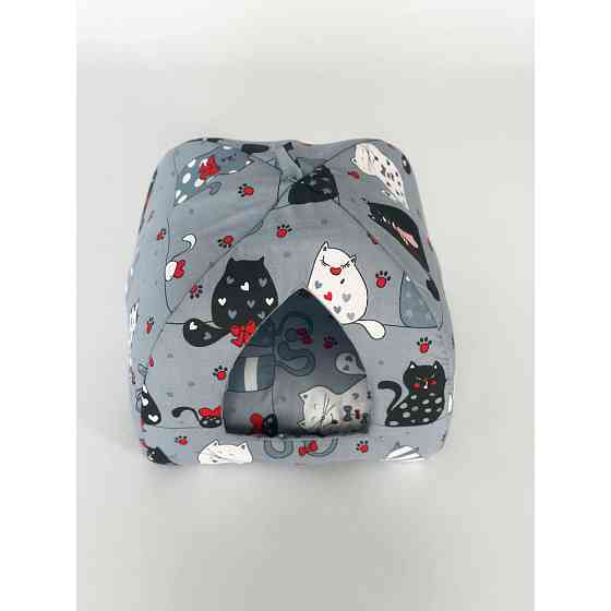 М'який будиночок для домашніх тварин собак та котів 1352 S (35*35*40см), Сірий Киев