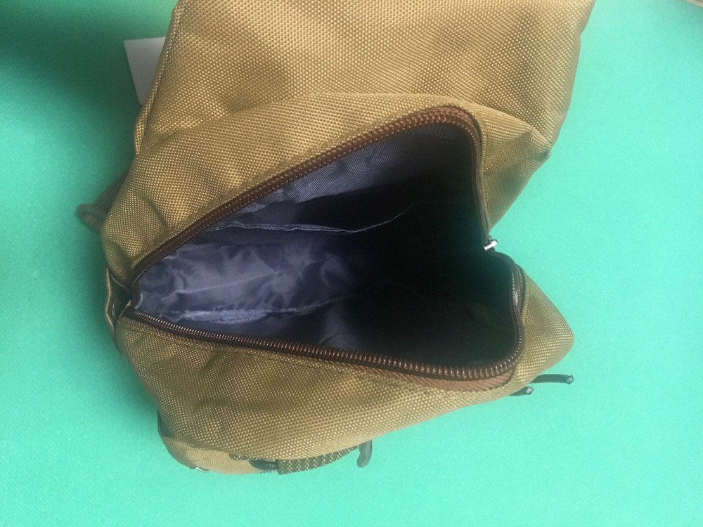 Мужская сумка тактическая через плечо песочного цвет, нагрудная сумка, размер 35*21см, 3 кармана, с USB шнуром Киев - изображение 3