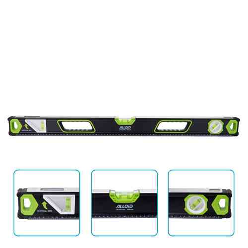 Alloid Pro. Рівень будівельний 80см, 3 капсули з магнітом та боковим вікном Одеса