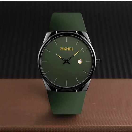 Наручний кварцовий годинник Skmei 1509 Зелений Київ