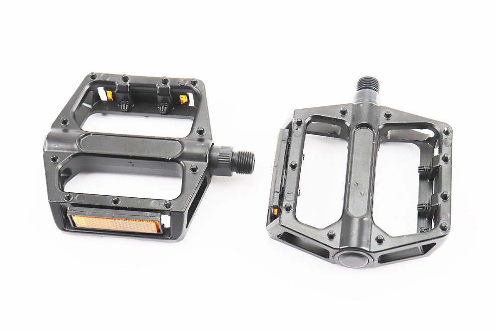 Педалі MTB широкі 9/16" (100x100x24mm) алюмінієві, чорні Київ - фото 1