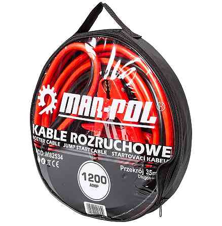 Пусковые кабели (провода для прикуривания) 1200A 35mm2 X 6m Mar-Pol (M82534) Нововолынск
