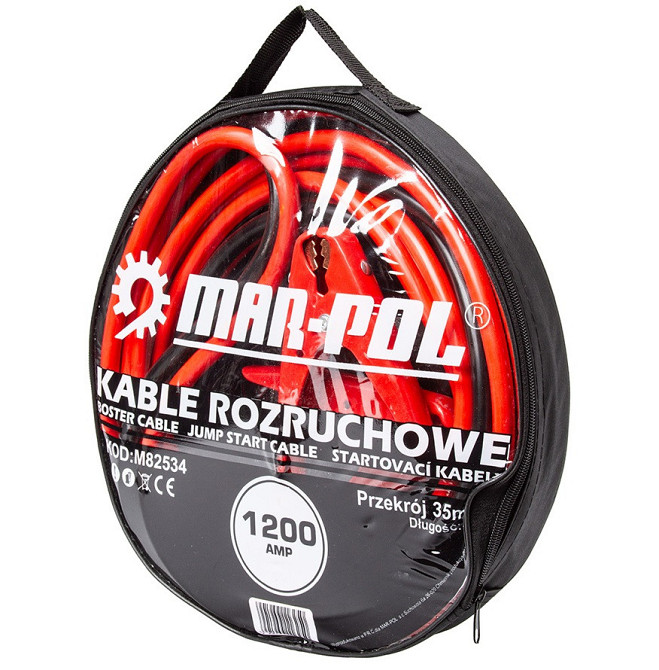 Пускові кабелі (проводи для прикурювання) 1200A 35mm2 X 6m Mar-Pol (M82534) Нововолинськ - фото 2