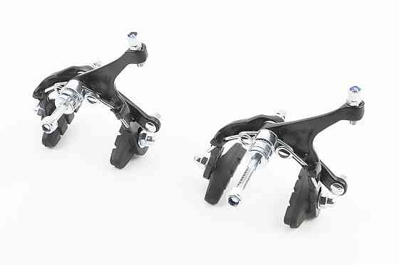 Гальмо ROAD V-brake кліщового типу, переднє+заднє, хід колодки 37-48мм, алюмінієве, чорне AR-2004D Киев