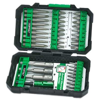 Набір біт Toptul і головок для шуруповерта 1/4" 40шт. (GAEW4001) Вінниця - фото 1