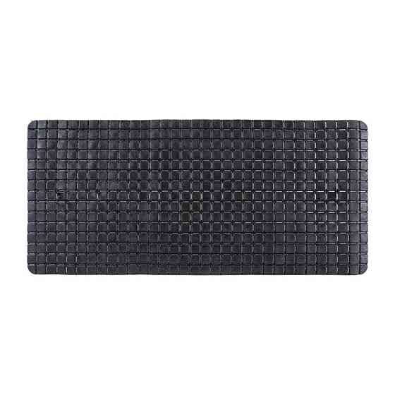 Коврик для ванной и душа с присосками Bathlux силиконовый, противоскользящий, люкс качество Черный Каменец-Подольский