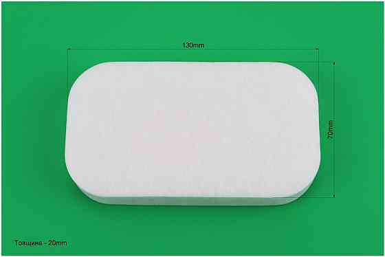 Фільтр повітряний - елемент (фібра 130х70х20mm) для генератора 2-3,5 кВт 168F/170F Киев