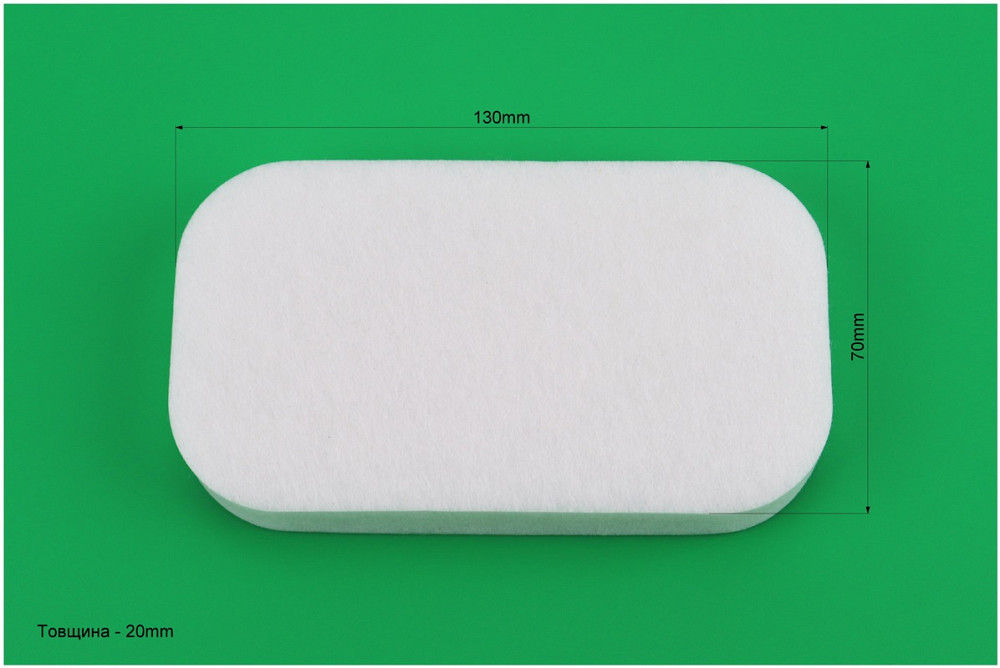 Фільтр повітряний - елемент (фібра 130х70х20mm) для генератора 2-3,5 кВт 168F/170F Киев - изображение 2