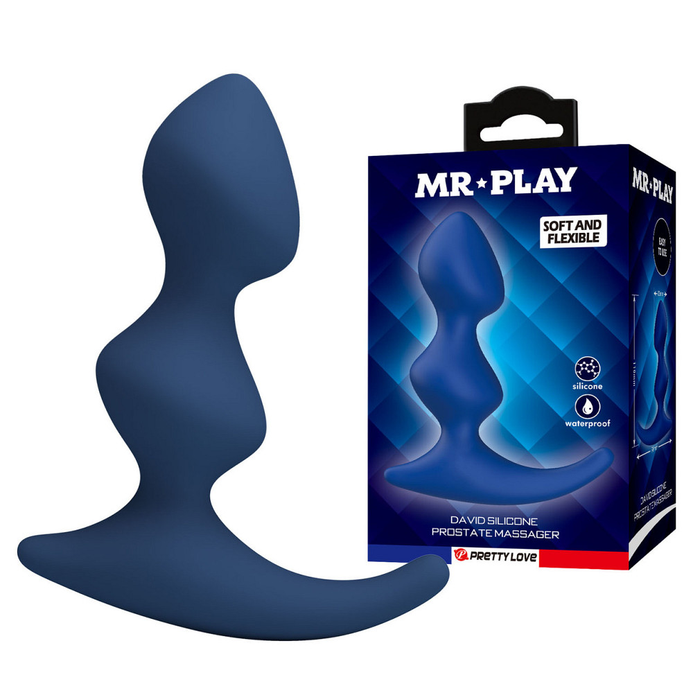 Массажер простаты Mr. Play David Silicone Prostate Massager Sex Aura Киев - изображение 1