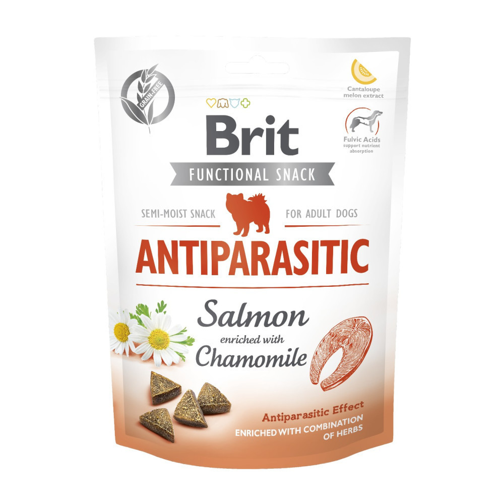 Функціональні ласощі для собак Brit Care Functional Snack Antiparasitic Salmon з лососем, 150 г Вінниця - фото 1