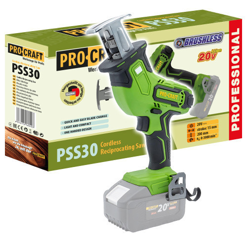 Аккумуляторная сабельная пила Procraft,Поортативная аккумуляторная сабельная пила без АКБ и ЗП, Аккумуляторные сабельные пилы Львов - изображение 2