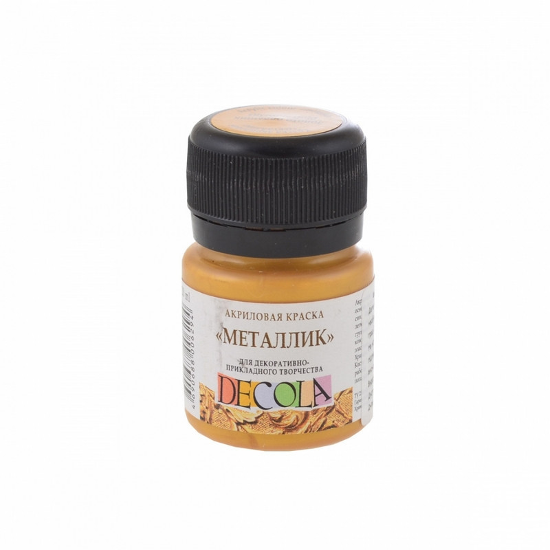 Фарба акрилова "3XK" ДЕКОЛА золото ацтеків, метал., 20мл 352437, шт Київ - фото 1