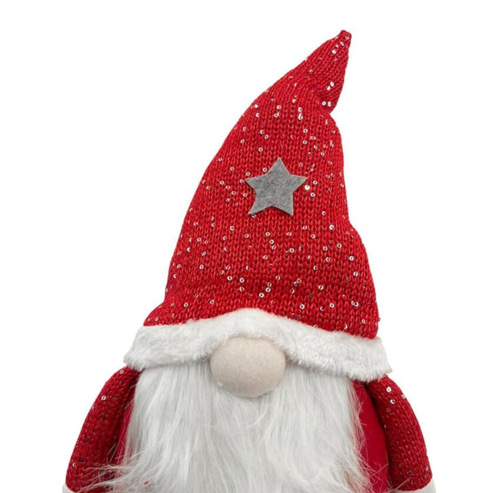 Новогодний гном под елку гном на ножках декоративная фигура под елку NikiLight скандинавский гном 70см красный Київ - фото 8