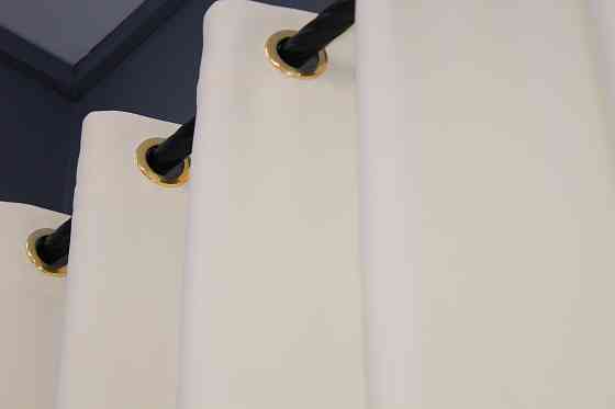 Комплект штор на люверсах VR-Textil Bagema Rvs № 1293ш Кремовый 150х250 см 2 шт (37-0023) Киев