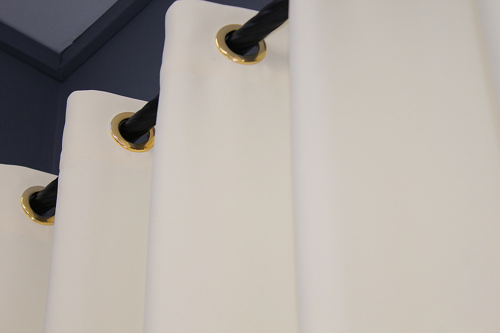 Комплект штор на люверсах VR-Textil Bagema Rvs № 1293ш Кремовый 150х250 см 2 шт (37-0023) Киев - изображение 6