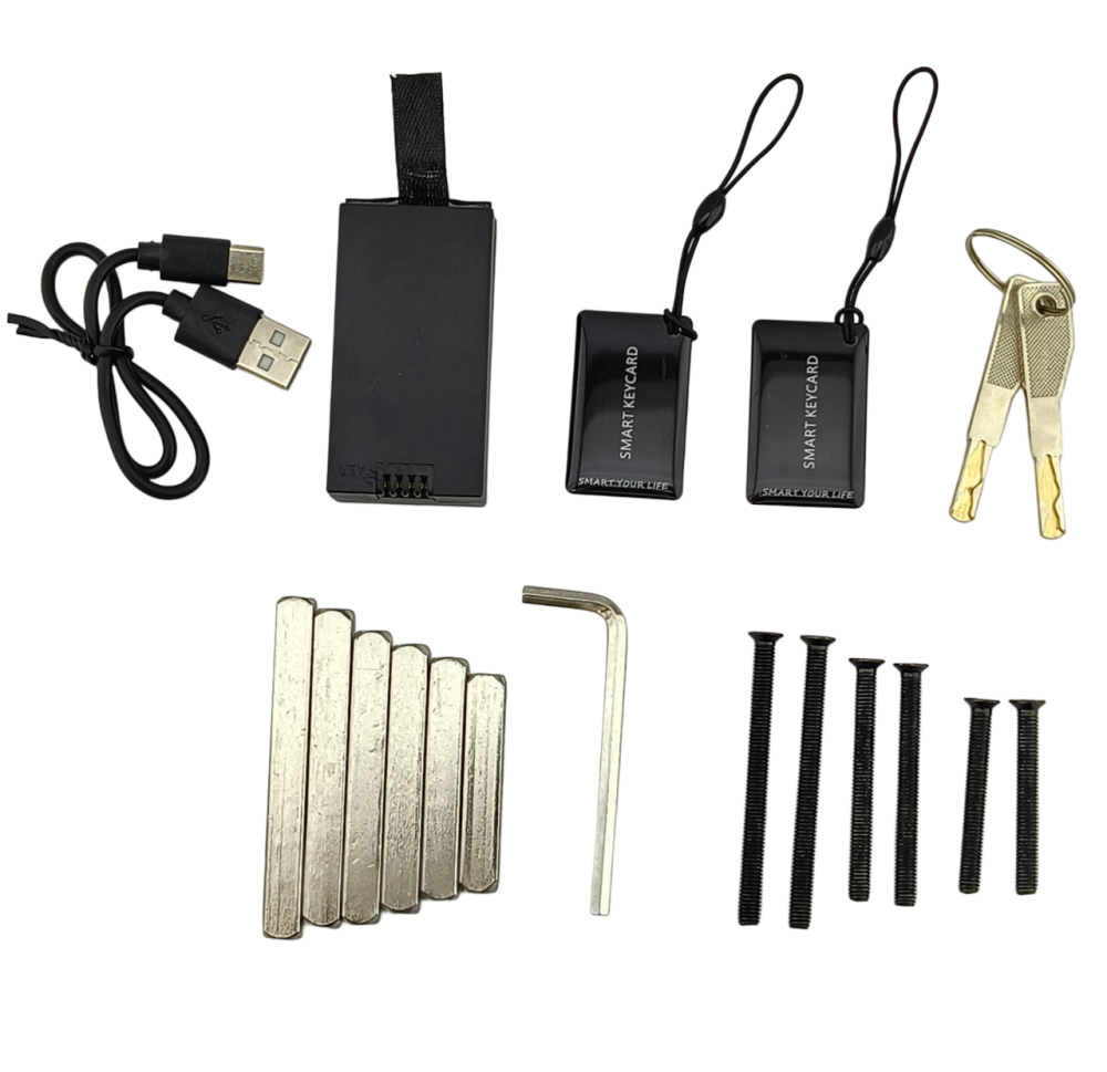 PES Dual чорний дверний розумний замок Київ - фото 6