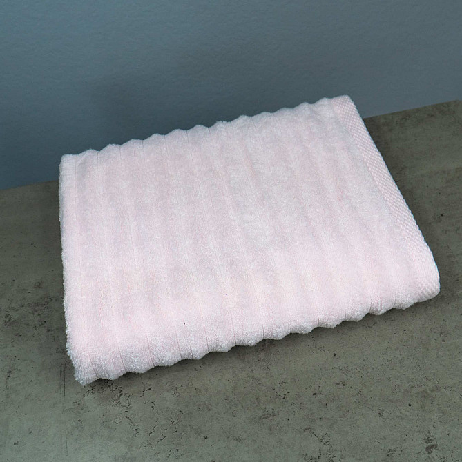 Набор махровых полотенец Зеро Твист 2шт GM Textile 50x90см, 70x140см 550г/м2 (Светло-розовый) Сумы - изображение 6