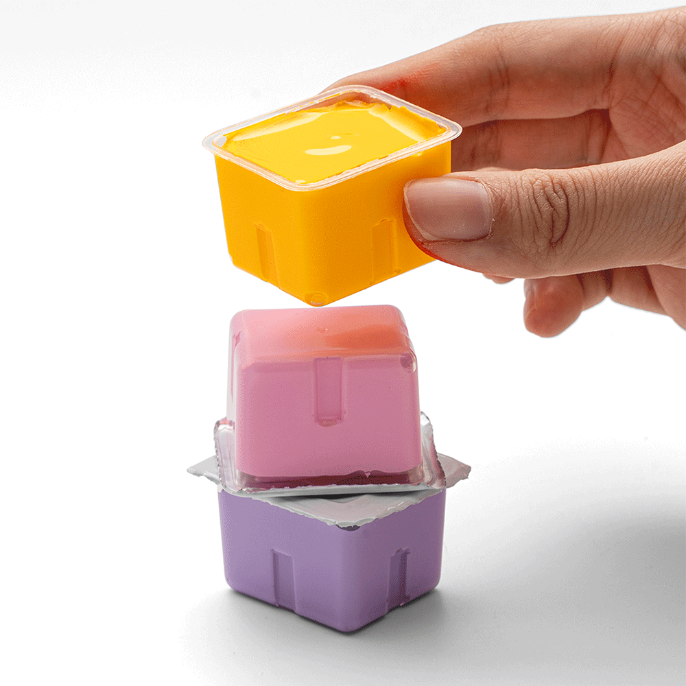 Набір гуашевих фарб Jelly Cup 18×30мл зелений пластиковий пенал HIMI Київ - фото 9