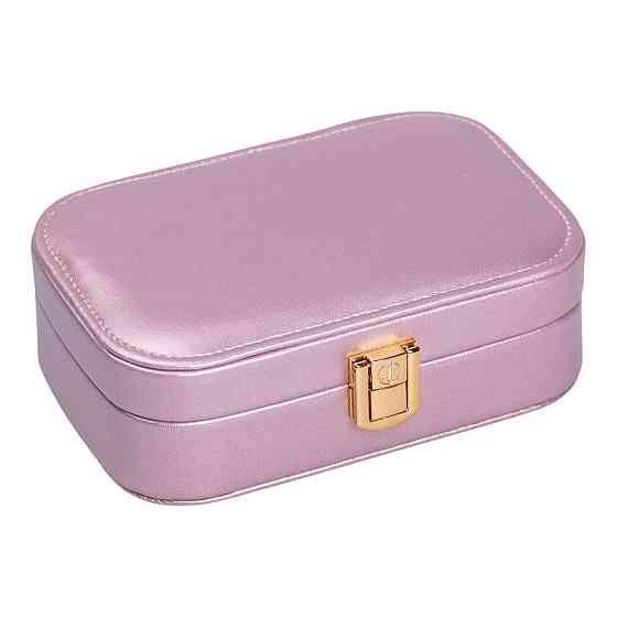 Шкатулка для прикрас з еко-шкіри з дзеркалом 15х10 см Київ