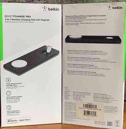 Беспроводное зарядное устройство Belkin BOOST CHARGE PRO 3-in-1 Black. Киев