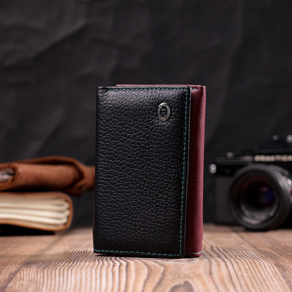 Вместительный женский кошелек из качественной натуральной кожи ST Leather 19463 Разноцветный Киев - изображение 8
