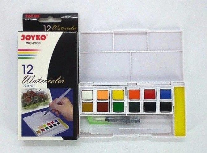 Фарби акварельні "Joyko" 12кол. WC-2000 з пензликом, шт Київ - фото 1