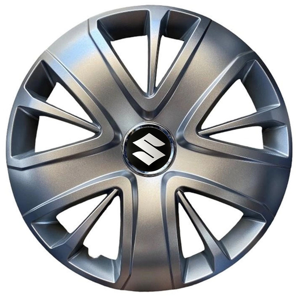 Автомобильные модельные колпаки R15 Suzuki 341 4шт, SJS, серебряные Киев - изображение 1