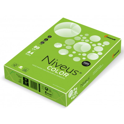 Бумага Mondi Niveus COLOR intensive Green A4, 80g, 500sh (A4.80.NVI.MA42.500) Винница - изображение 1