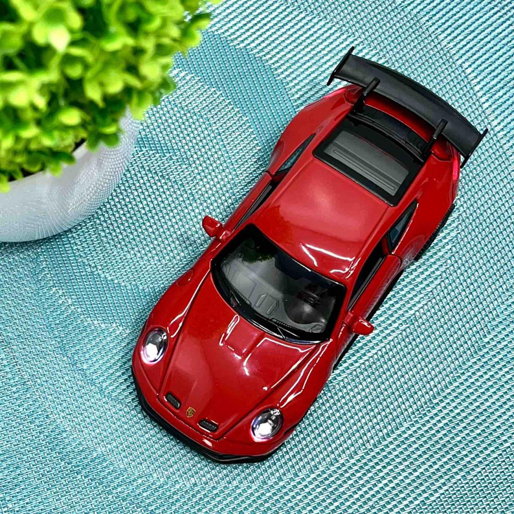 Машинка металева АвтоЕксперт Porsche 911 1:32 світло/звук 15см Червона (14772) Чернігів - фото 6