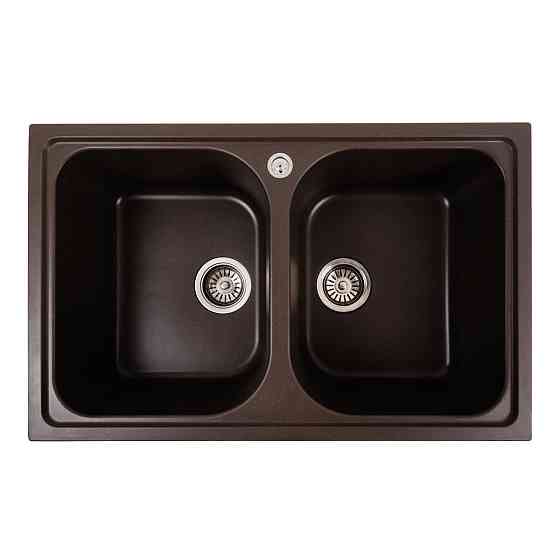 PLATINUM Гранітна мийка для кухні Platinum 7950 Equatoria матовий Темна скеля Київ