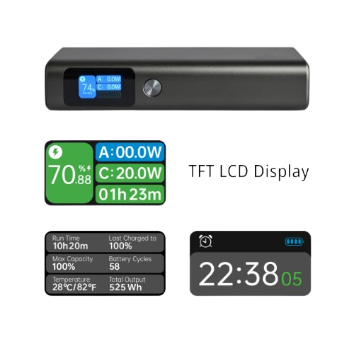 Павербанк 20000 mAh Videx VPB-323 100W PD LED дисплей чорний Житомир - фото 11