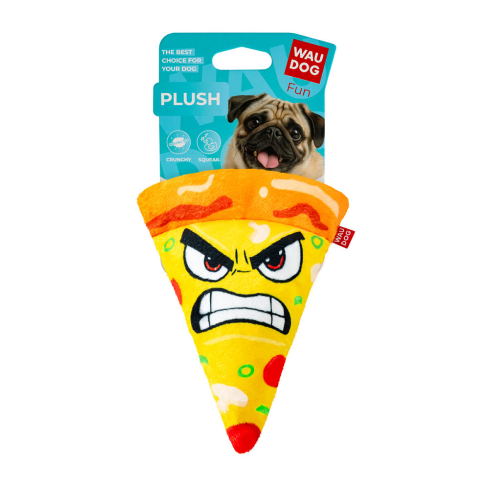 Игрушка для собак WAUDOG Fun Plush Пицца, плюш, Ш 16 см, Д 22,5 см Киев - изображение 3