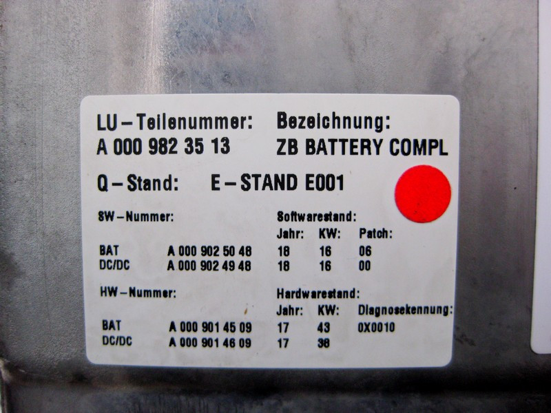 Mercedes-Benz  A0009826814 Стартерна АКБ 48V 20AH під капотом E-Class W213 C238 C-Class W205 GLC X253 CLS C257 Одеса - фото 3