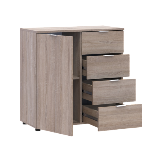 Комод Doros Рон 1 1 фасад 4 шухляди Дуб сонома 80х38х81 (41516294) (DRS-012176) Львів