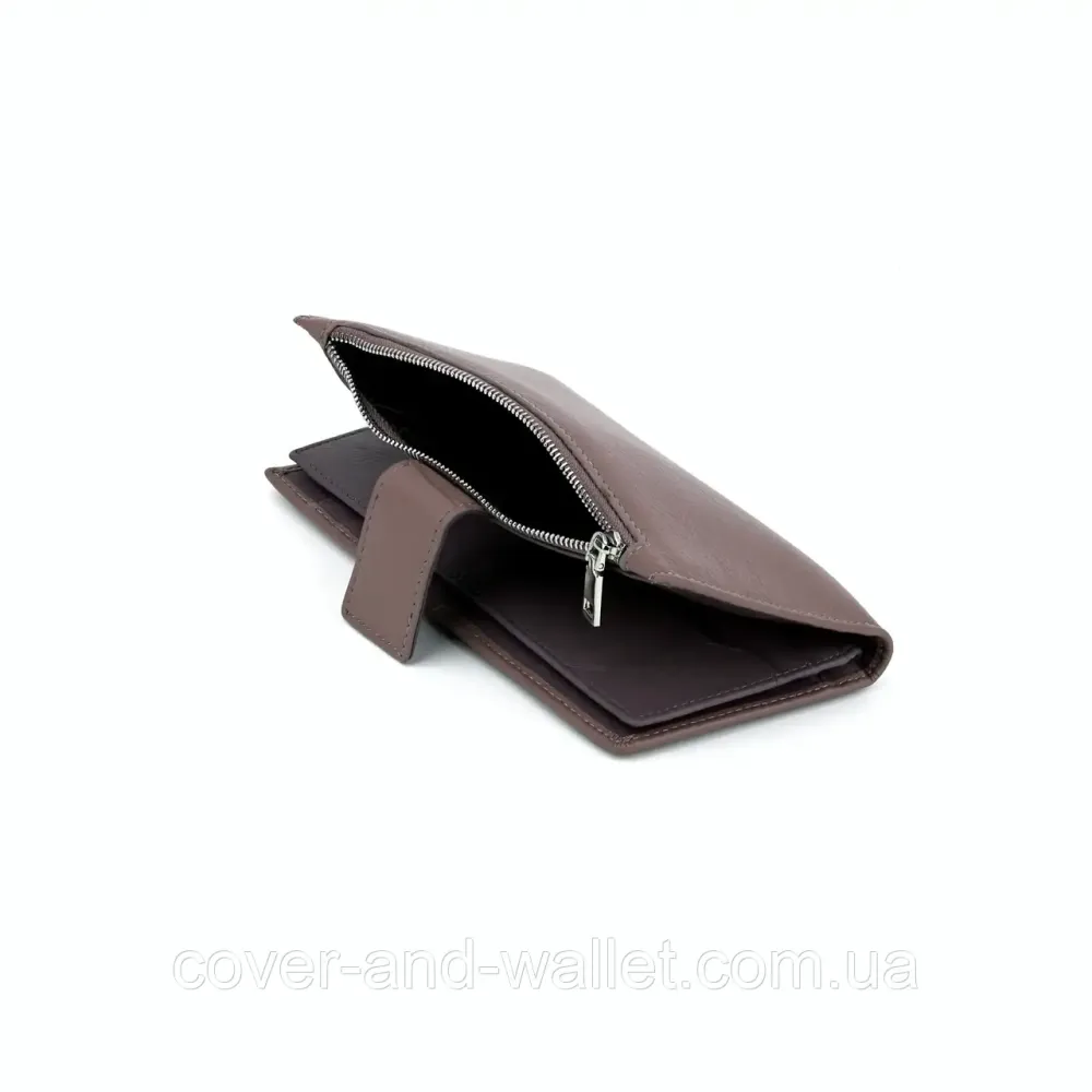 Пудровий жіночий шкіряний купюрник на магніті та блискавці Marco Coverna 0134 Київ - фото 10