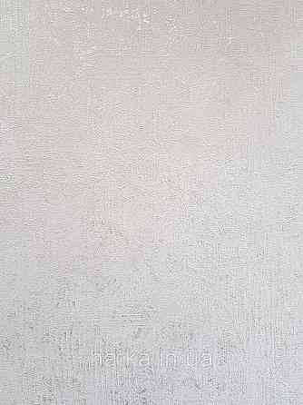 Шпалери метрові вінілові на флізеліні Sintra Structure під штукатурку мазки смужки бежеві зі сріблом 423110 Київ