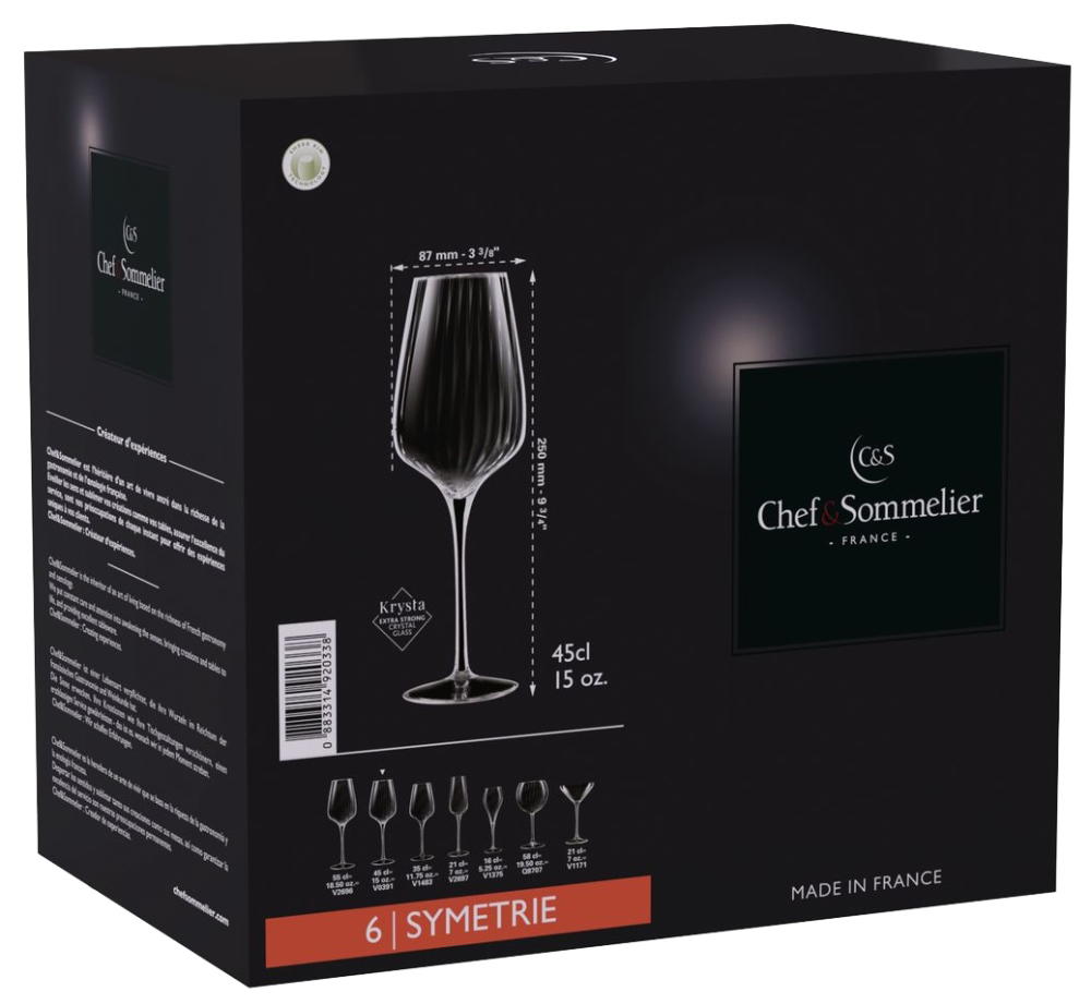 Набор бокалов C&S Symetrie 6х450 мл (6939891) Киев - изображение 8