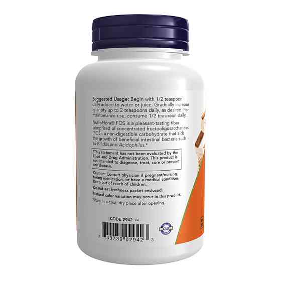 Для травлення NOW  NutraFlora® FOS Powder - 113g Київ