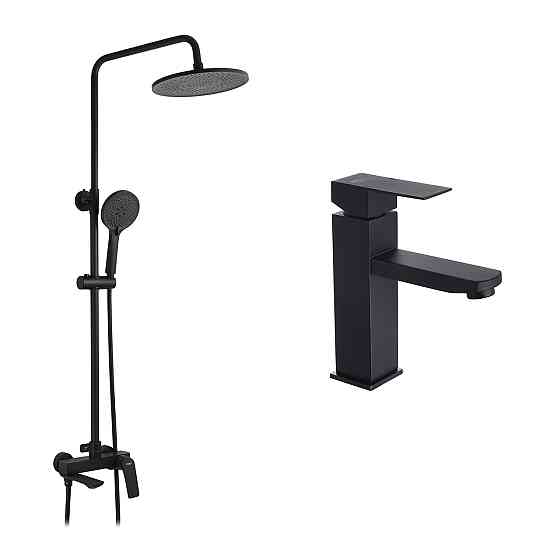 Набор 2 в 1 душевая система Kroner Graz-SCH063 + смеситель Edelstahl Kubus-SCH010 Киев