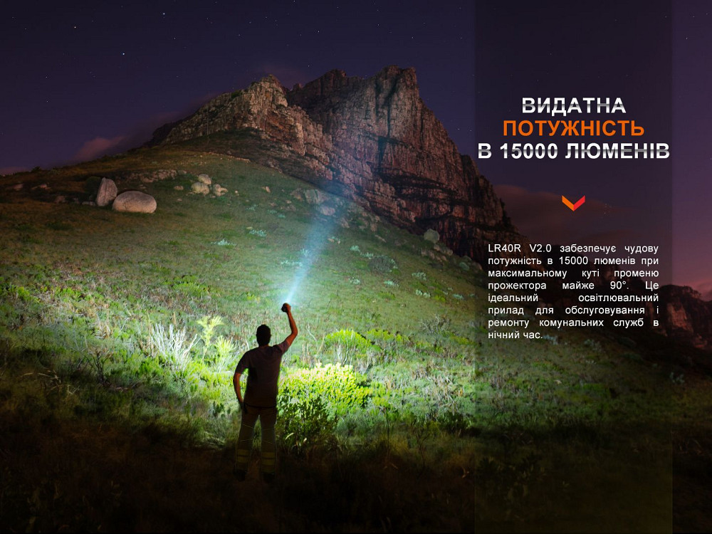 Ліхтар ручний Fenix LR40R V2.0 Київ - фото 8