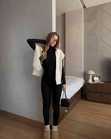 Женский повседневный теплый комбинезон на потайной молнии микродайвиг на флисе Одесса