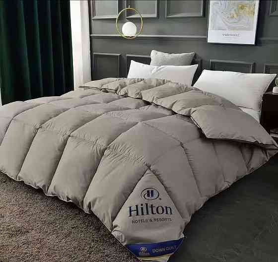 Одеяло односпальное серое Hilton 150×200 см.Гостиничное для дома и гостиниц 4 кг,силиконовый наполнитель Каменец-Подольский