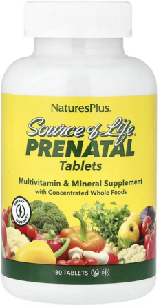 Вітаміни для вагітних NaturesPlus Source Of Life Prenatal 180 таб Київ