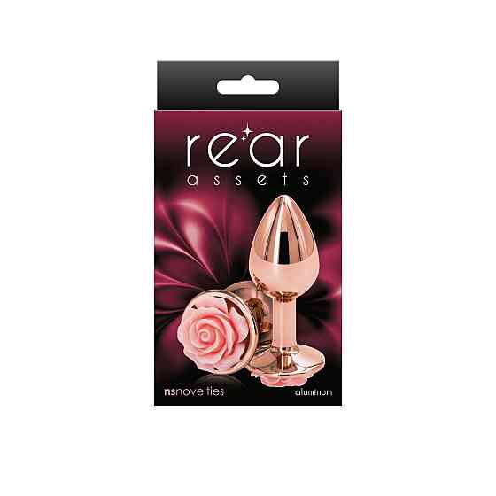 Анальна пробка NS Novelties Rear Assets — Rose — Small — Pink Sex Aura Київ