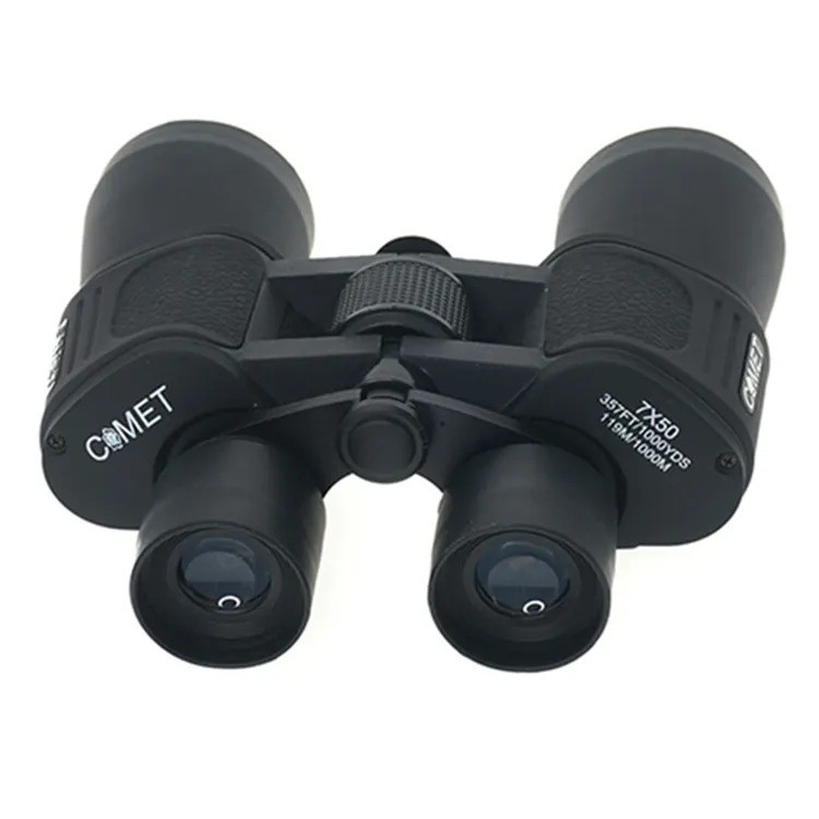 Бінокль тактичний водостійкий для полювання і риболовлі туризму Comet AXP101 (7x50) чорний в чохлі Київ - фото 8