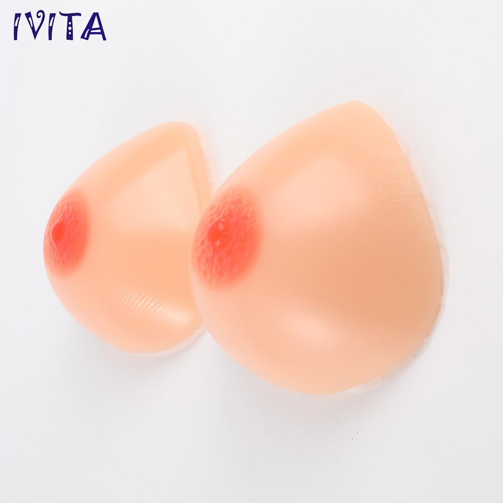 Реалістичні силіконові груди IVITA розмір M / B / 36C / 38B / 40A 15.5*13.5*5.5 см Луцьк - фото 3